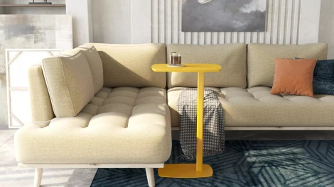 Придиванный стол Калифорния ДЕЙ колор Желтый