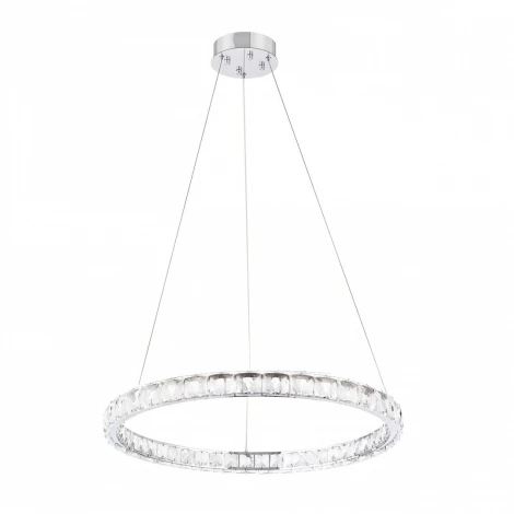 Подвесной светильник Arte Milano Venezia 311311/D600 NI (регулировка яркости, LED, 220V, хрусталь, пульт управления, на тросе, кольцо)