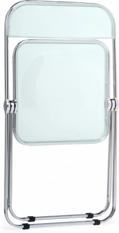 Пластиковый стул Woodville Fold складной clear gray-blue