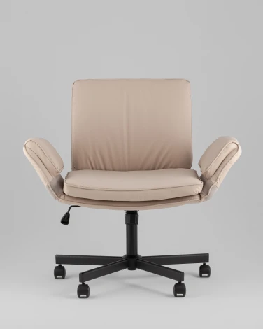 Кресло офисное TopChairs Foldo с откидными подлокотниками бежевое TopChairs УТ000042106