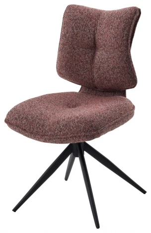 Стул ДЕЛИ (DELI) 360 град, цвет БРУСНИЧНЫЙ H300126-9 , ткань / ЧЕРНЫЙ каркас, ®DISAUR M-City 64836