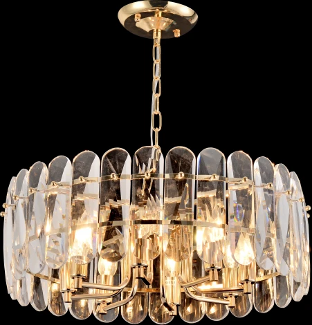 Подвесная люстра хрустальная Rivoli Janice 1044-308 (220V, на цепи)