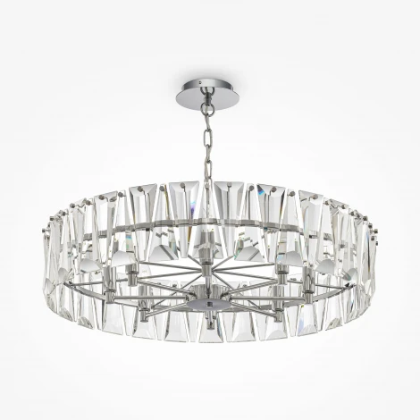 Подвесная люстра Maytoni Puntes MOD043PL-08CH (220V, на цепи, круглые)