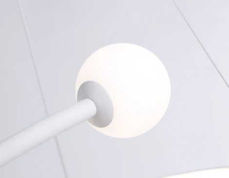 Подвесной светодиодный светильник Ambrella Comfort FL66291 (регулировка яркости, 220V, пульт управления, на тросе, шарики)