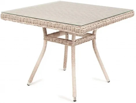 "Айриш" стол плетеный из искусственного ротанга, цвет бежевый 4SIS арт.УТ-00001789