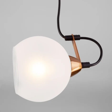 Подвесной светильник Eurosvet Bounce 50175/1 черный (220V, на проводе, шар)