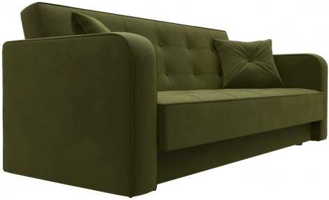 Диван-книжка Тур (Зеленый/Микровельвет) Лига Диванов арт.121783