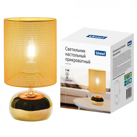 Настольная лампа Золотой/Медный Uniel UML-B307 E14 GOLD/COPPER