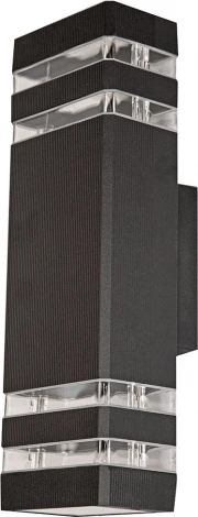 Настенный светильник уличный Kink Light Глари 09313-W,19 черный E27 2*60w (220V, IP54)