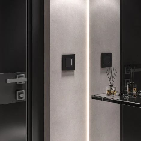 Рамка на 1 пост (черный софт) Werkel W0012908 (a062799)