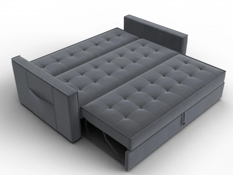 Диван прямой Лига-104 (160) (ЛДСП,Брус,Фанера,Велюр/Серый) Лига Диванов 134887