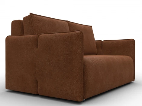 Диван прямой Лига-117 (ЛДСП,Брус,Фанера,Велюр/Терракотовый) Лига Диванов 137017