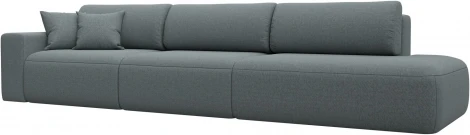 Диван прямой Лига-036 НПБ Модерн Лонг подлокотник слева Лига Диванов (Рогожка) арт.124213L