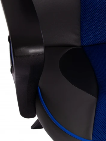 Кресло RACER кож/зам/ткань, металлик/синий, 36/10 Tetchair 13231