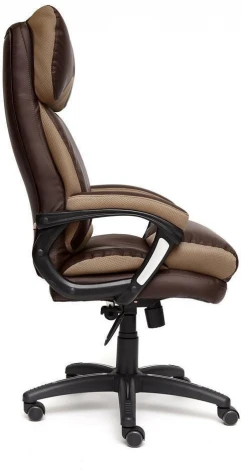 Кресло DUKE кож/зам/ткань, коричневый/бронза, 36-36/21 Tetchair 12905