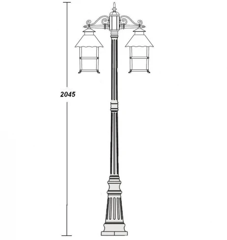 Наземный фонарь Oasis Light 81409 А Gb (220V, IP44)