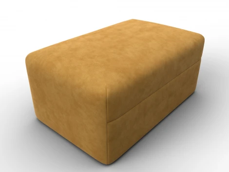 Модуль пуф Лига-060 НПБ (ЛДСП,Брус,Фанера,Велюр/Желтый) Лига Диванов 129583