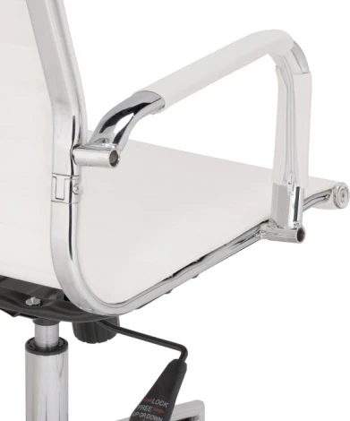 Компьютерное кресло Woodville Reus pu white / chrome