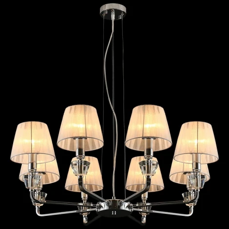 Подвесная люстра ILLUMICO IL5274-8N-27 CR (220V, на тросе)