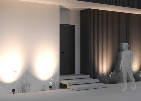 Грунтовый светильник Maytoni Ares O309FL-L8B3K (LED, 220V, IP65)