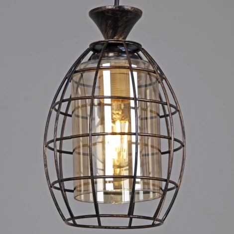 Подвесной светильник Reluce 03525-0.9-03 BK+GD (220V, на проводе)