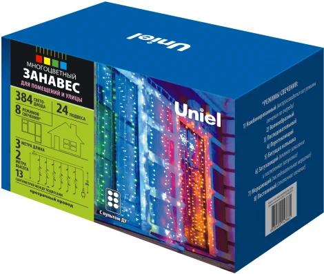 Гирлянда Uniel ULD ULD-C3020-384/DTA/RC MULTI IP44