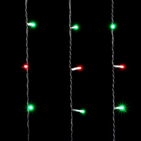 Гирлянда Занавес 2 x 3 м Разноцветный 220В, 600 LED, Провод Черный ПВХ, IP54