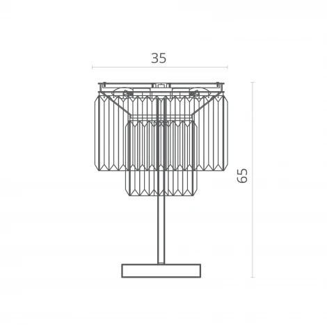 Интерьерная настольная лампа Divinare Nova Grigio 3002/05 TL-3