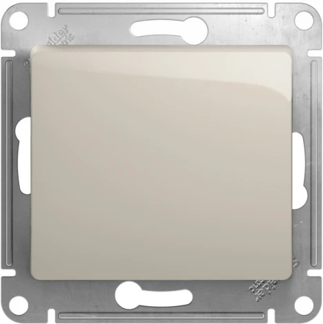 Переключатель встраиваемый перекрестный одноклавишный (молочный) Systeme Electric Glossa GSL000971