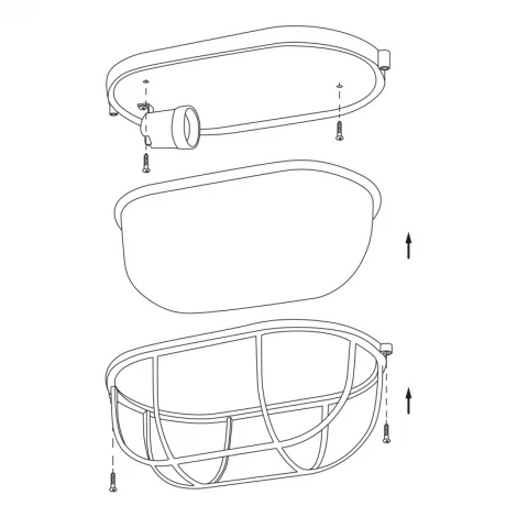 Настенно-потолочный светильник Wolta ДПБ04-100-002 под лампу E27 IP54