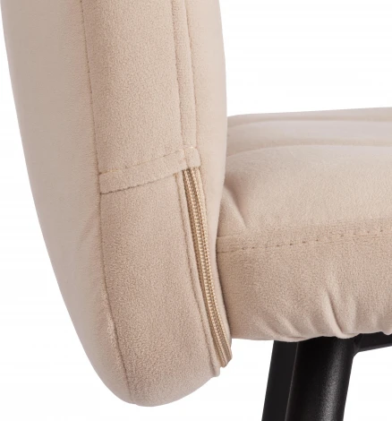 Стул обеденный Medeo Tetchair (Флок/Бежевый,Черный) арт.24810