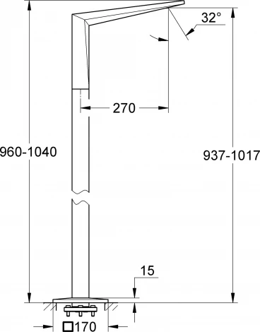 Излив Grohe Allure Brilliant 13301000 для ванны