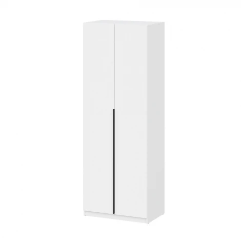 Шкаф распашной с наполнением Арника (5 полок + 2 ящика) ШК 5 (800), Белый