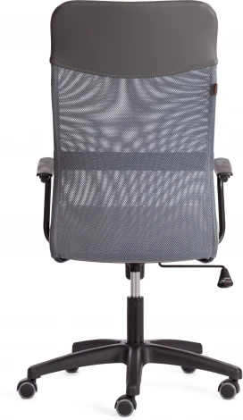 Кресло PRACTIC (мп) (Флок,Искусственная кожа  /Серый)