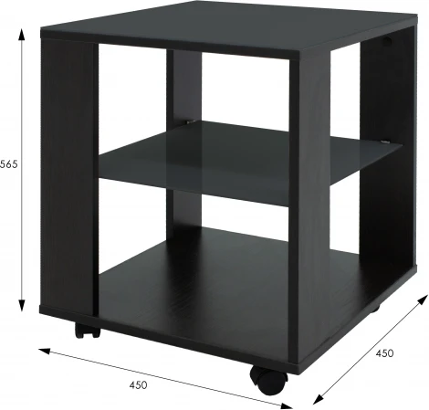 Стол журнальный BeautyStyle 6 венге/стекло черное от фабрики Mebelik