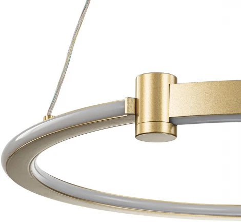 Подвесной светильник 14015/1P Gold Indigo Circolato V000077L (регулировка яркости, LED, 220V, пульт управления, на тросе, кольцо)