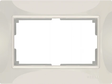 Рамка для двойной розетки Snabb basic (слоновая кость) Werkel W0082003 (a051293)