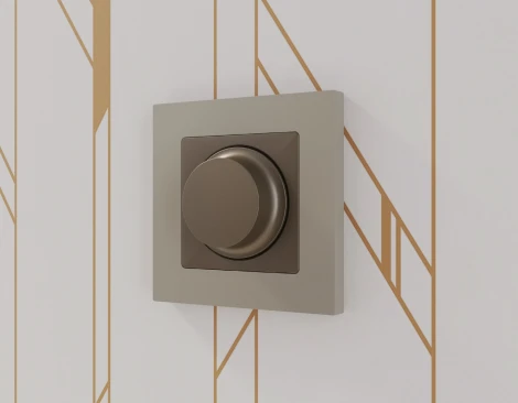 Лицевая панель Ambrella Volt ALFA (Темная бронза матовый) для диммера QUANT AP6355