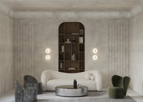 Настенный светильник Amulet MOD555WL-L4CH4K (LED, 220V, круглые)