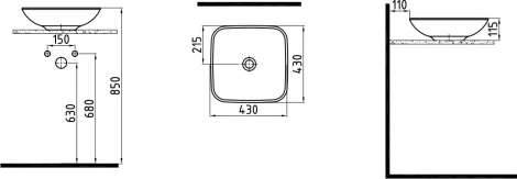 Рукомойник Bien Harmony 11LG04301