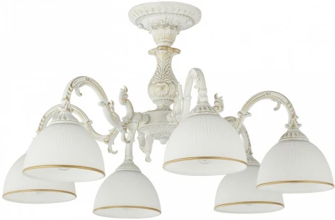 Потолочная люстра на штанге Arte Milano AM346410 346410/6 WT+G (220V)