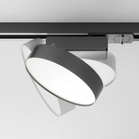 Трековый светильник Zon Unity 4000K 12Вт 110° LED (однофазный) Maytoni Technical TR043-1-12W4K-B (220V, круглые)
