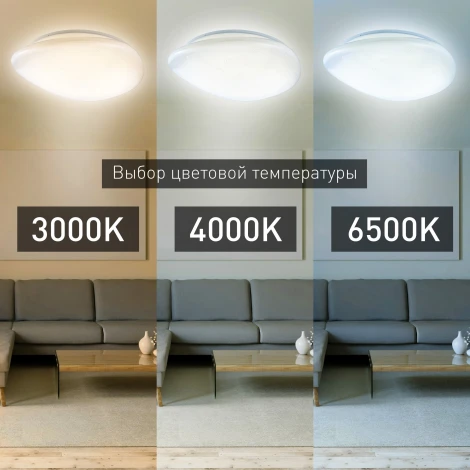 Потолочный светильник светодиодный с пультом и регулировкой цветовой температуры ЭРА SPB-6 Stone 70-RC (220V, звездное небо)