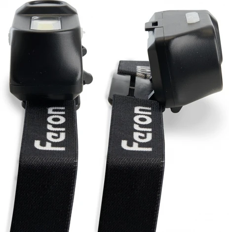 Фонарь налобный Feron TH2309 41713 с аккумул. USB 3W+2W XPE+COB IP44, пластик