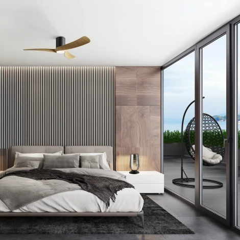 Потолочная светодиодная люстра с вентилятором и пультом Mantra Nemo 9053