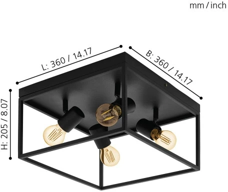 Потолочная люстра Eglo Silentina 98334