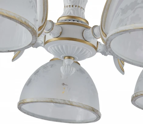 Подвесная люстра Arte Milano AM349737 349737/5 WT+G (220V, на цепи)