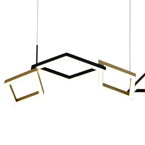 Подвесной светильник светодиодный с пультом (Ночной режим, С таймером) Indigo Anello V000214L (14034/B/6P Black)