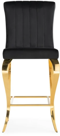Полубарный стул Woodville Joan black / gold 15388