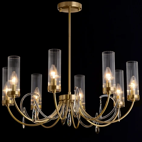 Подвесная люстра на штанге ILLUMICO IL5267-8PLS-25 ELITE